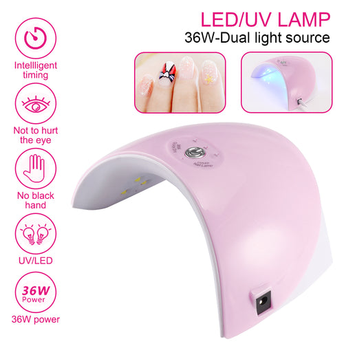 Lampe UV/LED 36W – Séchage Automatique pour Vernis & Gel