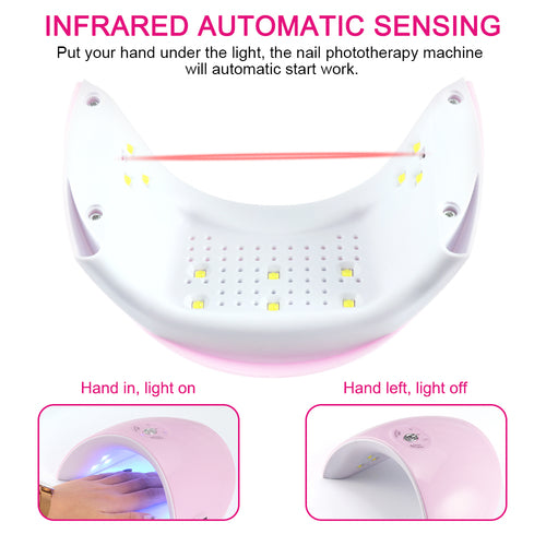 Lampe UV/LED 36W – Séchage Automatique pour Vernis & Gel